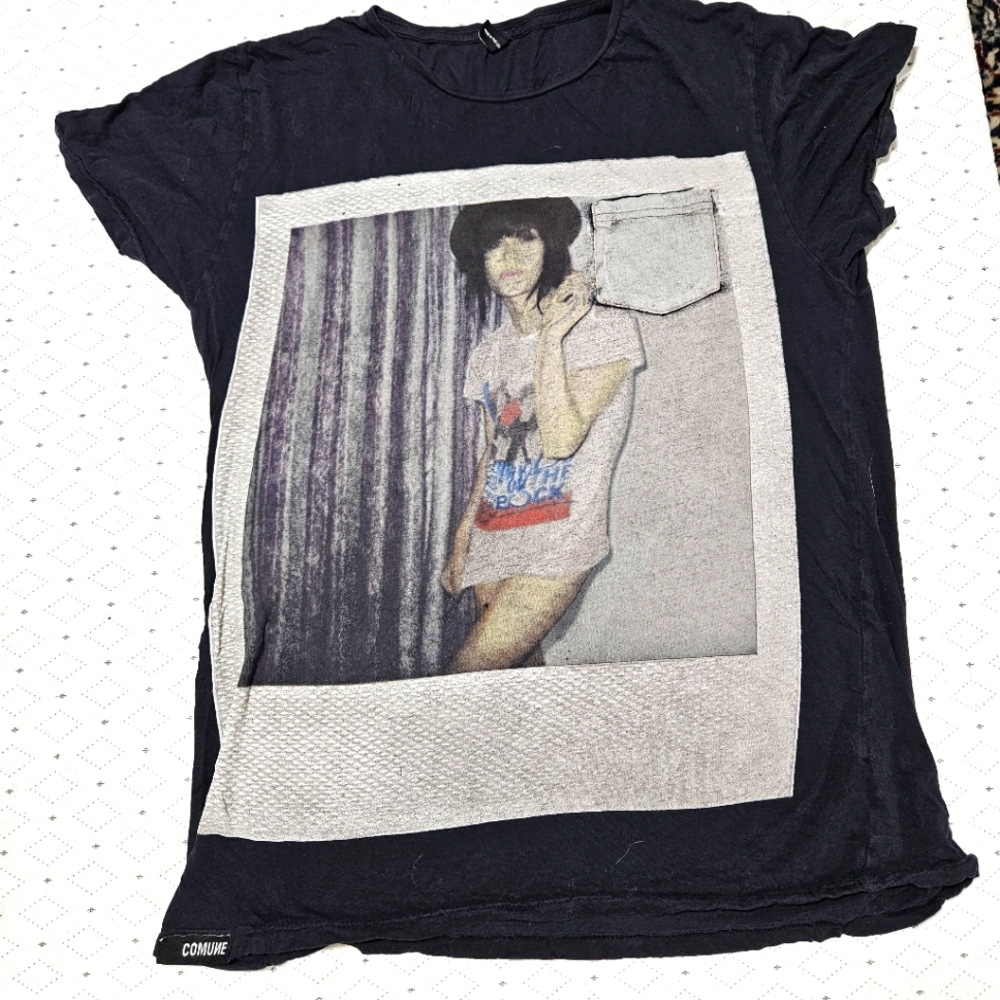 Commune vintage Black Graphic T-Shirt